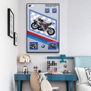 兼装 容立客体积木汽车饰画厅卧室儿童房挂画控L遥ED灯A236画灯画