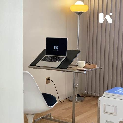 再物设出计品|动实木移带几轮小推车茶几琴谱架可升降2-st-002边