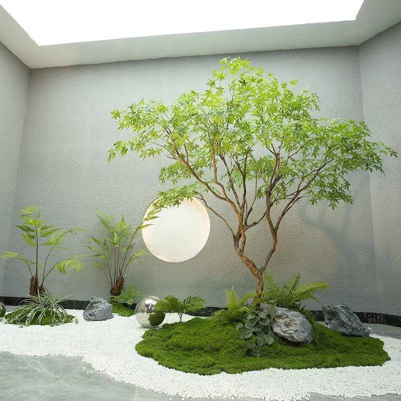 仿真青枫树大型鸡爪槭景观假青枫树造景内商室场橱窗装饰软装仿绿