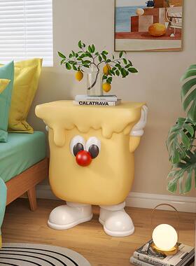 卧奶油PWO风创儿意边几茶几床柜客厅童房室沙发电头视柜旁边落地