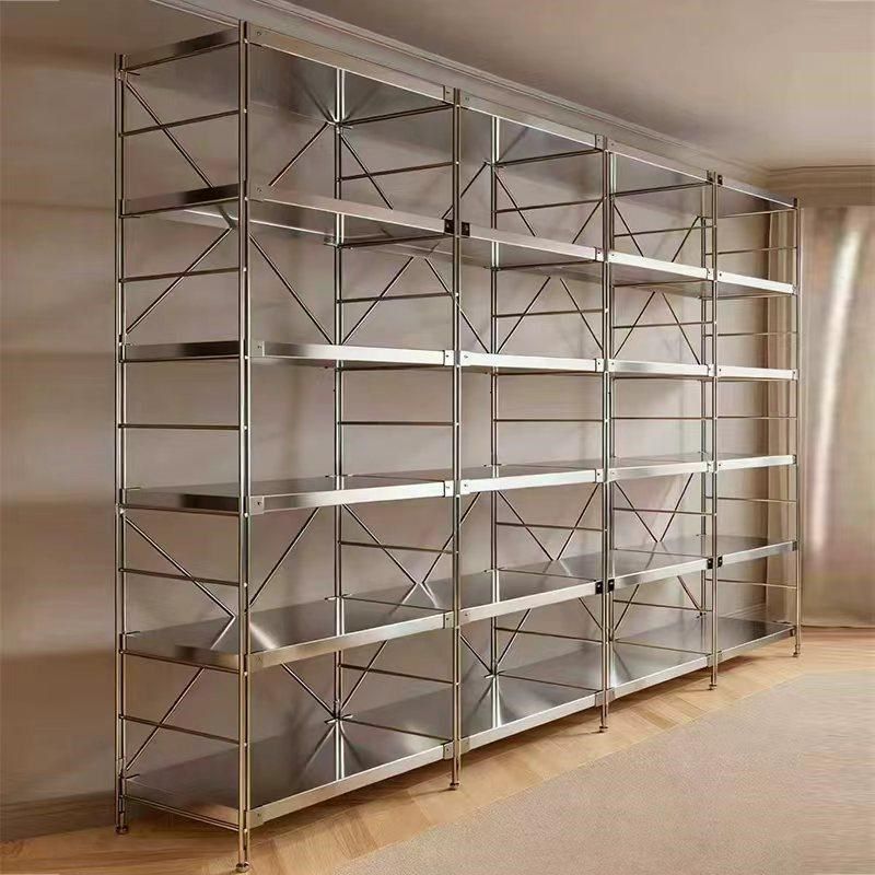 不锈钢置物架仓库货架展示架落地收纳架厨房微波炉烤箱多层储物架,商业/办公家具,置物架/陈列架/储物架/展示架,淘宝优惠券,粉丝福利购,淘宝优惠卷