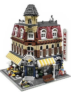 转角咖啡厅店10182成人高难度拼装中国积木玩具15002