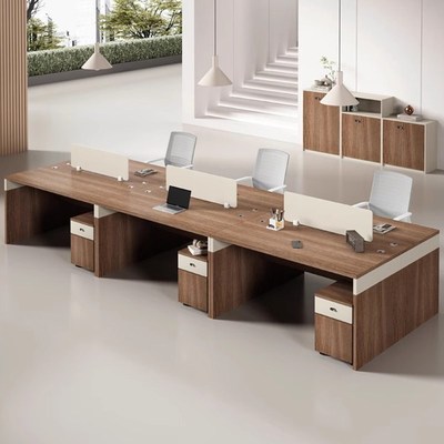 办公桌员工位办公室卡座四人位台式电脑桌办公专用办公桌椅组合