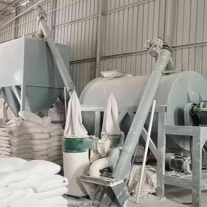 卧式腻子粉搅拌机多规格粉剂涂料搅拌机3吨腻子粉简易设备