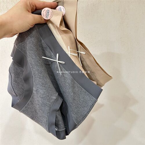 不回购算我输弹力大!无痕暖暖裤B内裤学生女士螺纹蚕丝裆裸色螺纹