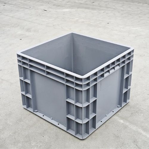 4430加高箱灰色箱收纳盒正方形箱周转塑胶塑料箱养殖专用箱