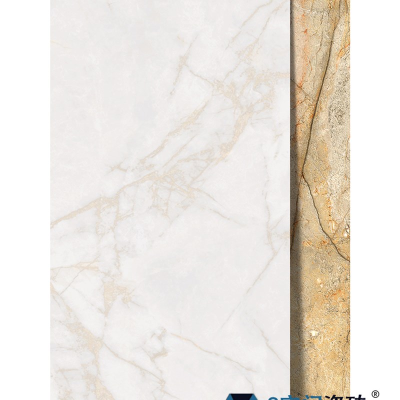 柔光肌肤质感大理石纹瓷砖别墅客餐厅墙地砖服装连锁店工程岩板砖