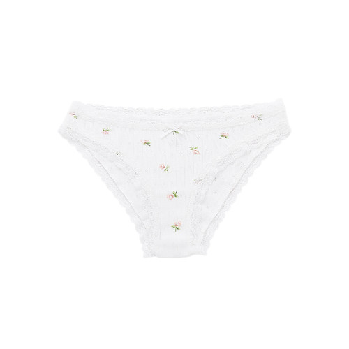 BM内裤女夏薄款纯棉全棉蕾丝边三角G裤低腰少女透气抗菌日系可爱