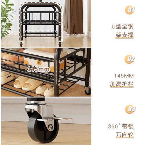 妙立衣帽架晾衣架落地卧室多功能移动旋转置物架衣帽架衣架收纳架