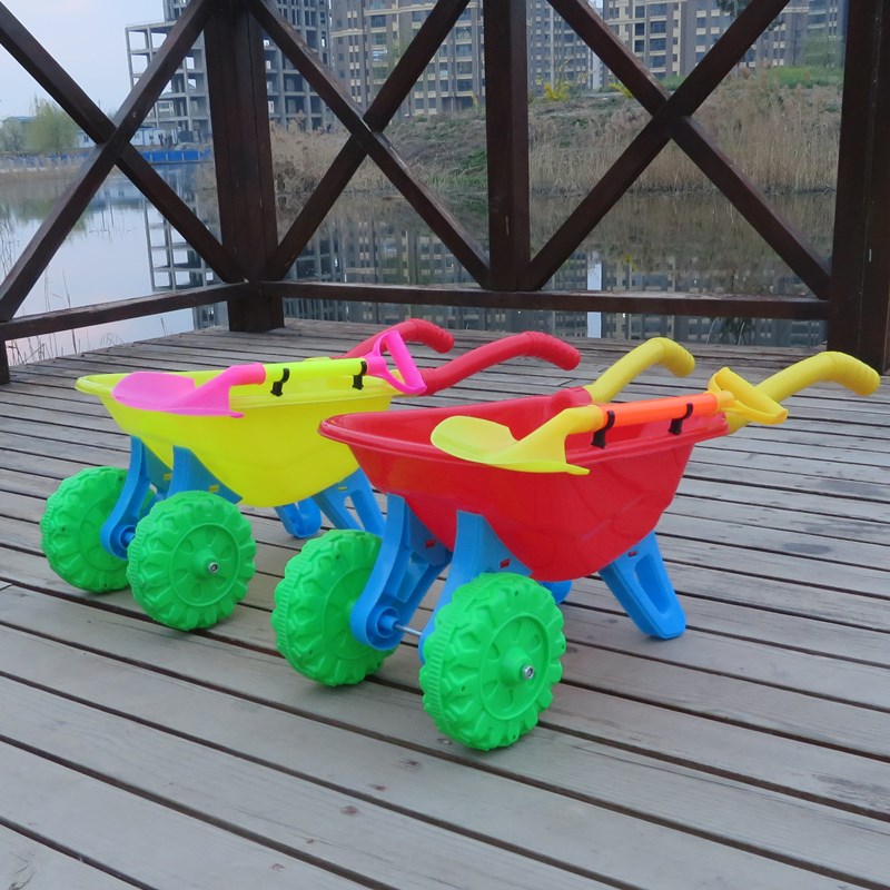 大号单轮独轮双轮儿童玩具小推车男女小孩沙滩推土户外手推玩具车