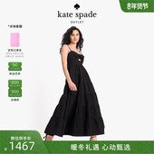 3期免息 kate spade ks奥莱 吊带鸢尾连衣裙吊带裙优雅气质装
