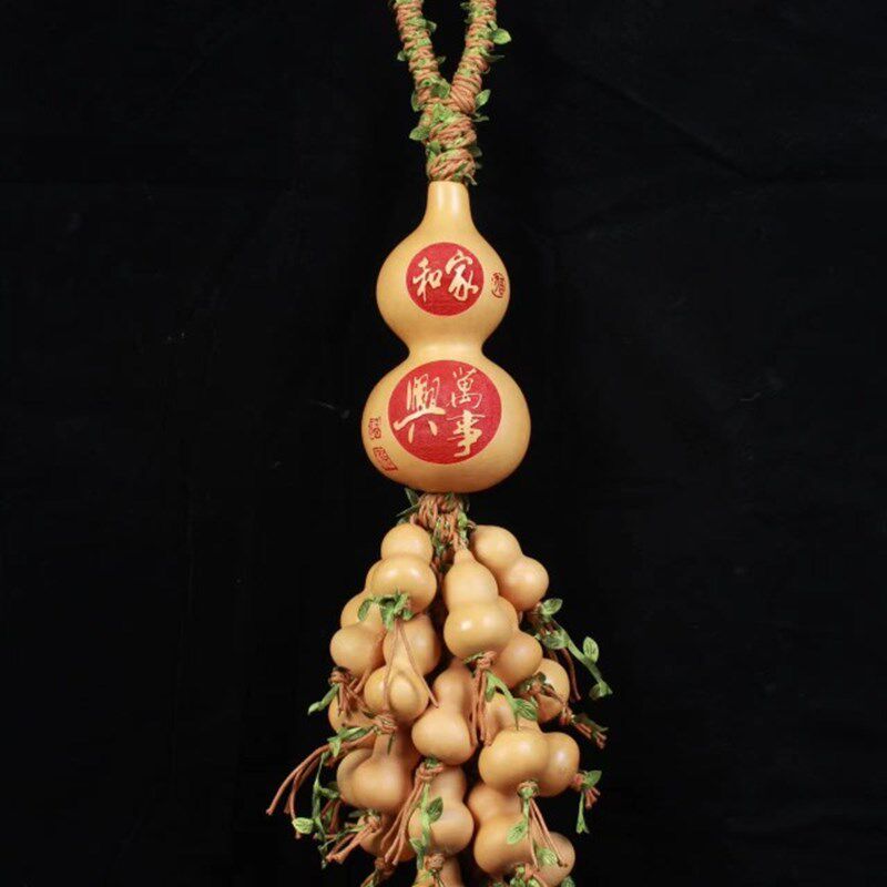 天然葫芦串多福多禄招财纳福家居客厅挂件客厅装饰门对门挂件