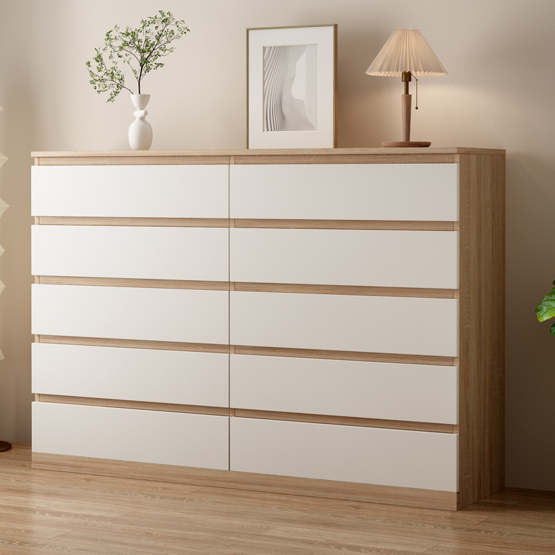 斗柜五斗柜实木现代简约卧室靠墙客厅白储物柜家用床头柜收纳柜子