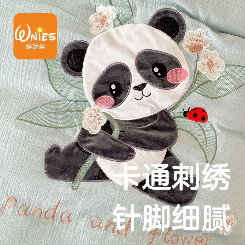 A类纱布幼儿园被子三件套儿童入园被褥七件套宝宝午睡六件套