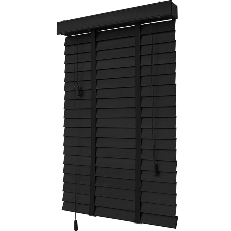 黑色全实木百叶窗帘木质客厅卧室办公室书房遮光遮阳电动升降定制,居家布艺,百叶帘/折帘/罗马帘,淘宝优惠券,粉丝福利购,淘宝优惠卷