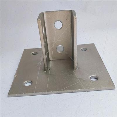 现货304不锈钢C型钢底座 光伏支架固定立柱地脚 不锈钢C型钢配件