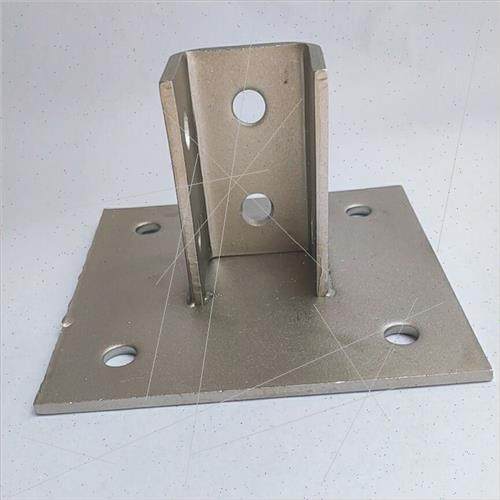 现货304不锈钢C型钢底座 光伏支架固定立柱地脚 不锈钢C型钢配件