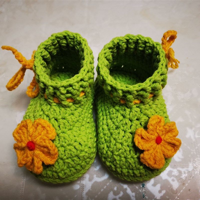 手工编织婴儿鞋宝宝毛线鞋子成品纯棉布底软底防滑学步鞋,童鞋/婴儿鞋/亲子鞋,婴儿步前鞋/袜鞋,淘宝优惠券,粉丝福利购,淘宝优惠卷