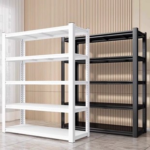 家用置物架多层收纳架客厅书架杂物间整理架地下室储物架落地货架
