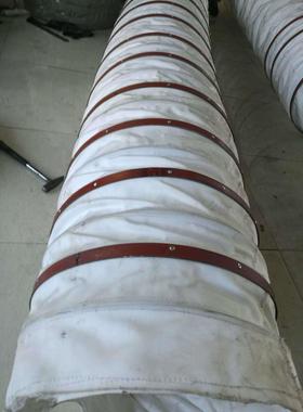 防尘UQP防连油帆布伸防缩软连接护罩--量大惠优高温软连接，风机