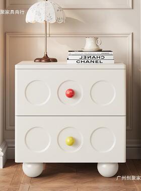 黑色复古实木床头小型多户5尺寸边柜202新柜款创意卡MR25款农床边