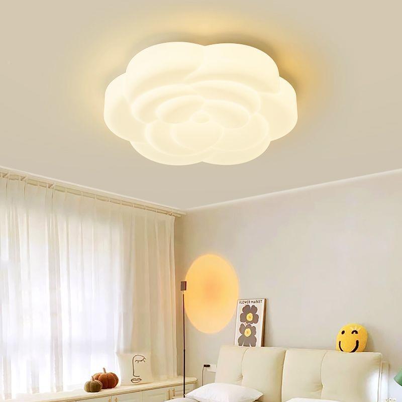 RHT-615简约奶朵油风云卧室吸走顶灯过道廊灯全光谱护眼客厅童儿