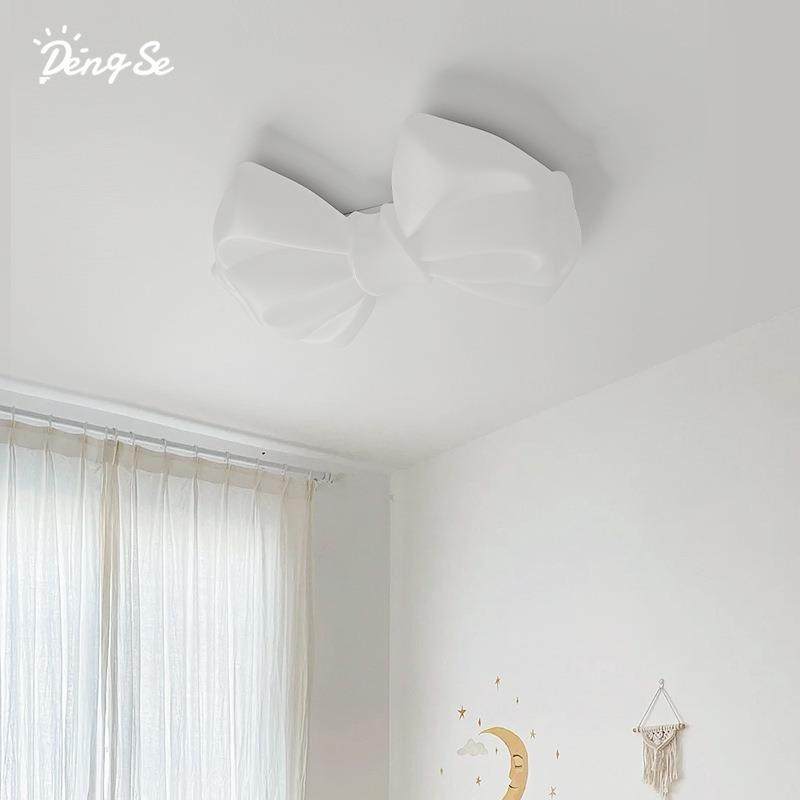 奶中山油风蝴蝶吸顶灯灯全光谱护眼儿童房间灯结卧176室具,家装灯饰光源,客厅吸顶灯,淘宝优惠券,粉丝福利购,淘宝优惠卷