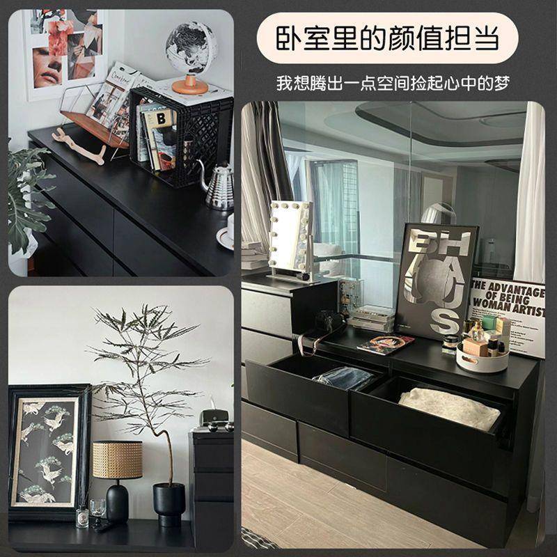 斗柜家用卧室床尾收纳储式物柜轻奢见详情意易客厅抽屉黑色斗柜贸工五厂