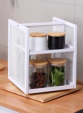 旋转调料置物厨房调料品架层多家用台子面调味品油架K6002S盐酱醋