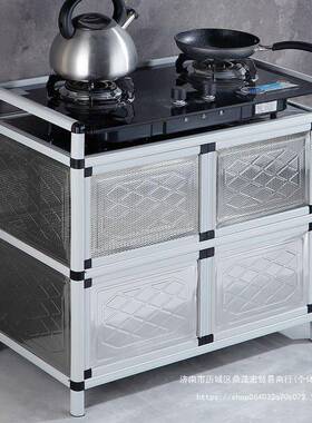 柜不锈钢简易碗IPW柜橱经柜餐边茶水柜子储物柜家台用灶柜济型厨