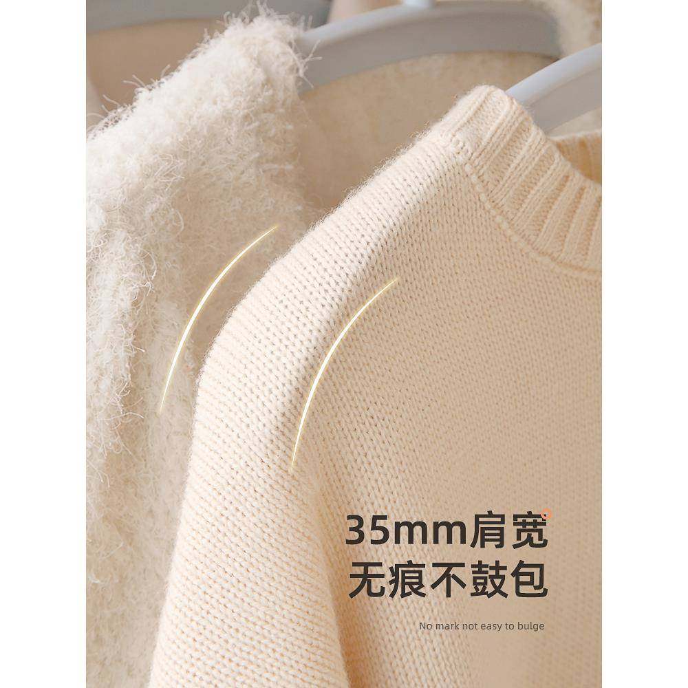 无衣痕衣F77JJ5M8架家挂衣晾衣架服撑子防滑晒挂防肩角衣挂架子不