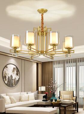 新中式灯中国3034A风客厅灯具卧室书房酒灯别墅大厅吊创意铁艺店