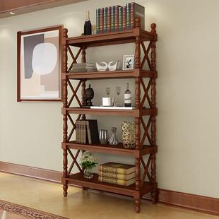 美层式 柜家用多置物架儿童收纳隔断2628柜 实木书架客厅落地欧书式