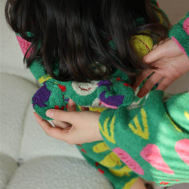 20年25新Z3TASZ4a款蔬菜乒乓系列浴袍连亲子儿童人帽酒店居家浴成,居家布艺,浴裙/浴袍/浴衣,淘宝优惠券,粉丝福利购,淘宝优惠卷