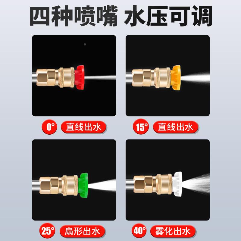 WAV超高柴压洗车机油汽油管道疏移通机洗动商用清机水泵大功率冲