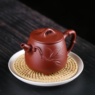 宜兴家正ZSH0114宗紫砂壶纯全手工泡茶壶竹节石壶家名大容量高石