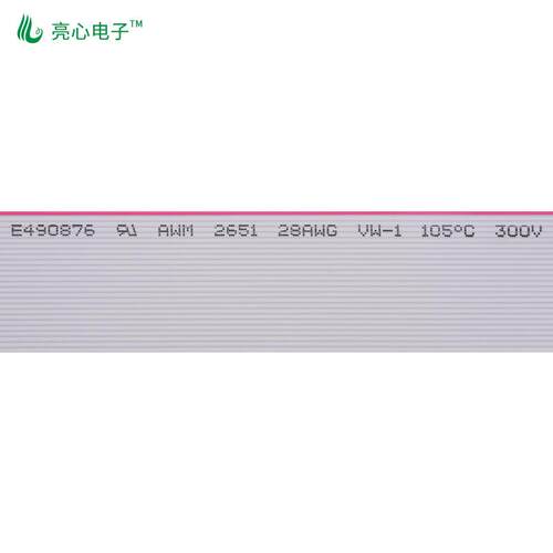 厂家wU2651红边灰排线28agPH1.250P/76.27软排线0.172镀L锡铜2-64