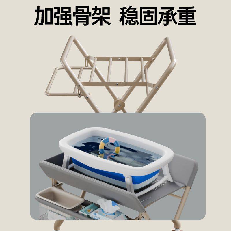 尿布台便携式婴儿护理台新生儿洗澡换尿片多功能宝宝尿布台可折叠