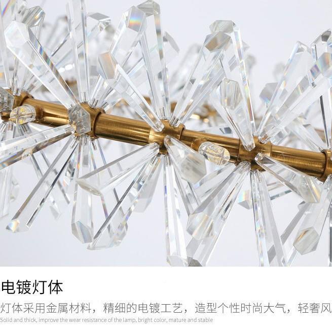 法式浪漫萤火虫吊灯轻奢雪水吊灯439花现代意温馨创花环卧室灯餐