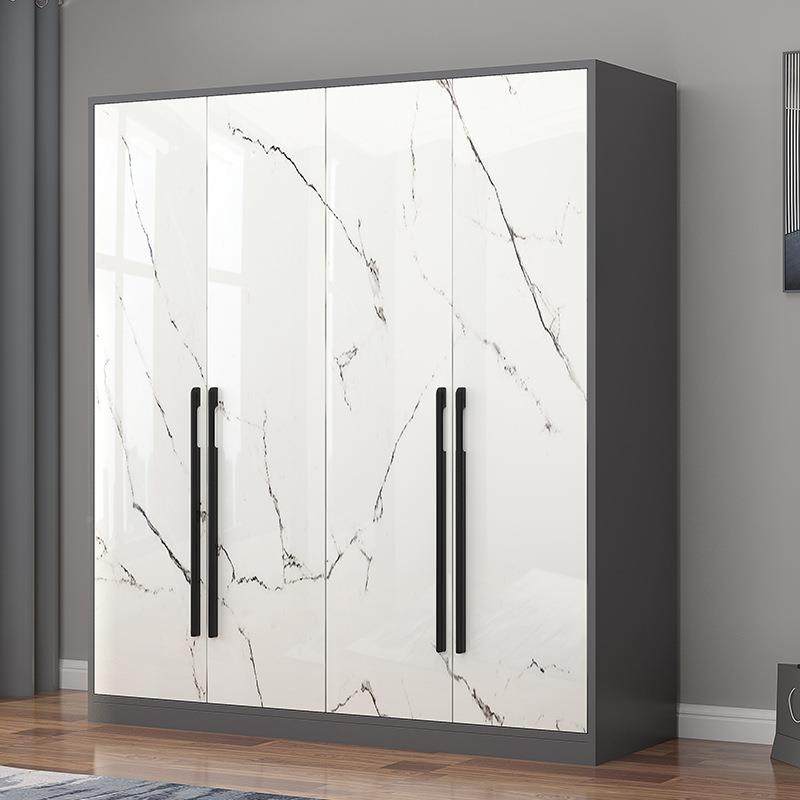 轻奢衣衣柜家用卧室621实易木现代约简小户型木质柜子简三四门储