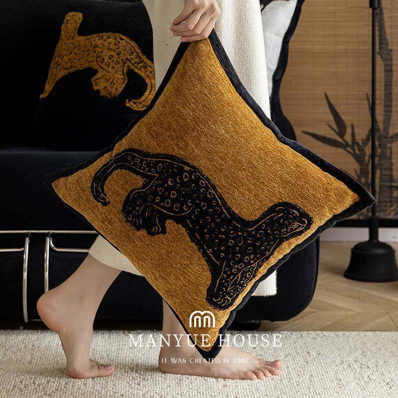 蔓越家枕新中式雪尔提花抱枕垫客厅沙靠发腰枕靠床头靠尼垫TTqgwx