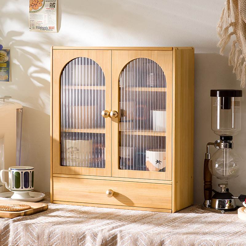 实木放水杯子收纳柜桌面置物架水杯茶杯马克杯咖啡杯子多宝格子柜