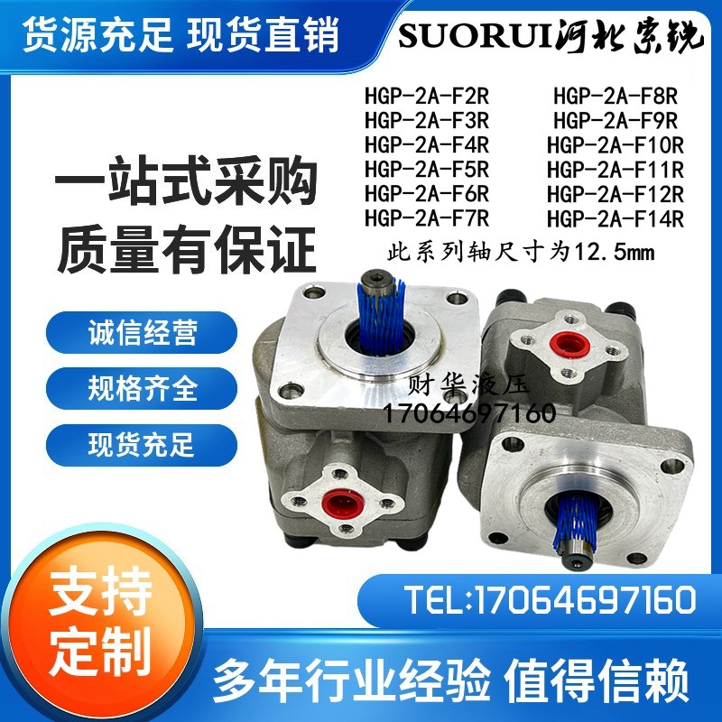 拖拉机低噪音齿轮泵HGPk-2A-F3R/F4R/F5R/F6R/F8R/F9R/10R/11R/12