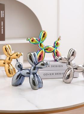 电镀陶瓷小气球狗金，银，粉红，兰花，橙色，紫色，红色和白色系