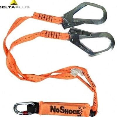 代尔塔504210减震绳Y型双钩带缓冲包安全带建筑高空作业防坠落CE