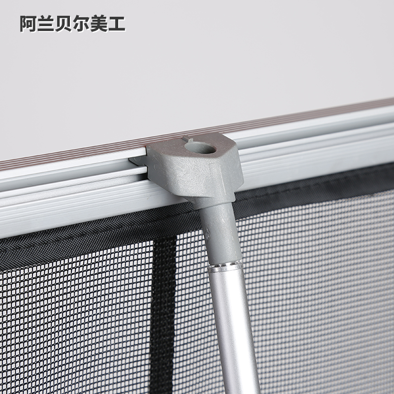 可折叠资料架展架便携排网布资料架 文件架广告网布架落地资料架