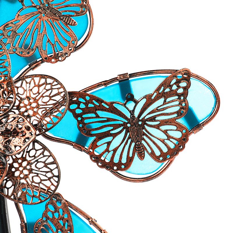 户外花园花插铁艺夜光风车庭院别墅院子阳台风车装饰门口造景插件