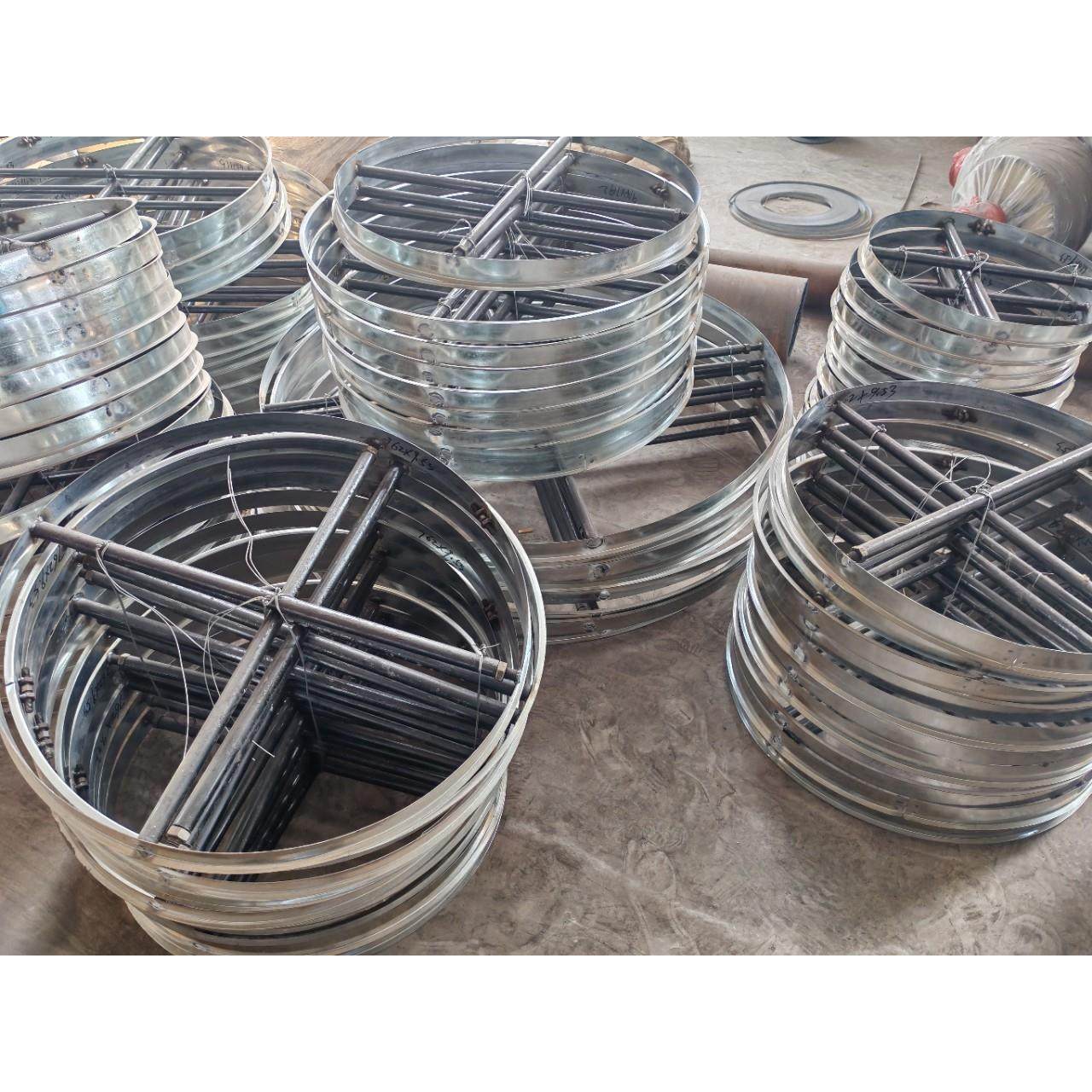 钢管铁质护口器铁护口保护十字支撑架管端护罩冷轧板大口径