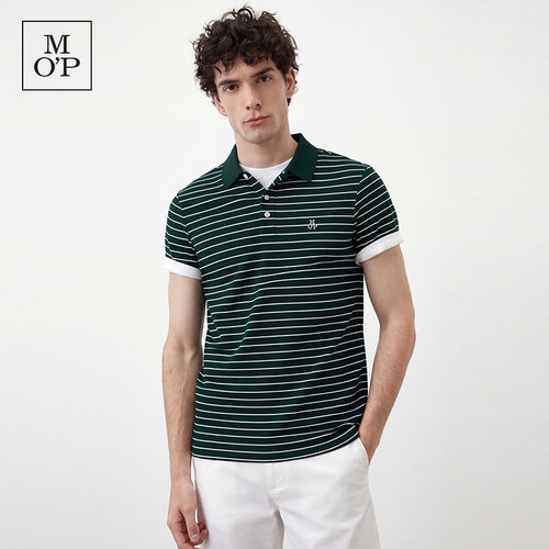 Marc O'Polo/MOP26夏季新款男士短袖翻领POLO衫夏季条纹商务上衣