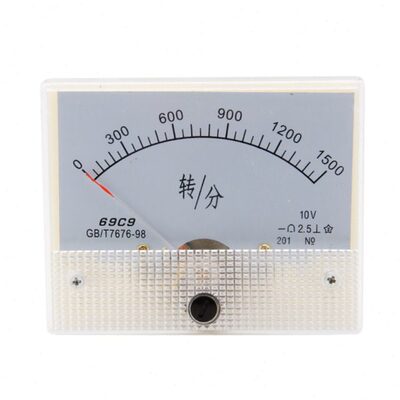 69C9转速表表头 接入电压直流10V 20V 30V 转速1500转/分 r/min